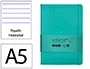 Antartik Cuaderno A5 Tapa Dura Hojas Rayas Turquesa 100 Hojas 80gr FSC