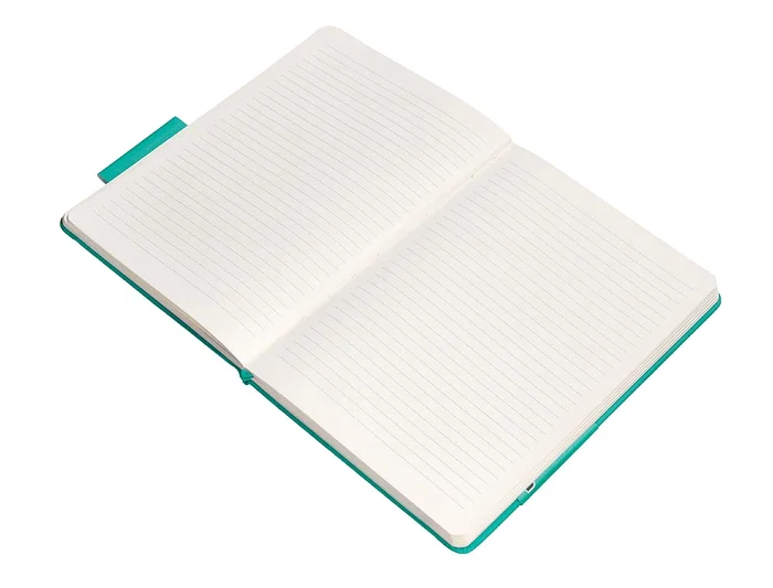 Antartik Cuaderno A5 Tapa Dura Hojas Rayas Turquesa 100 Hojas 80gr FSC