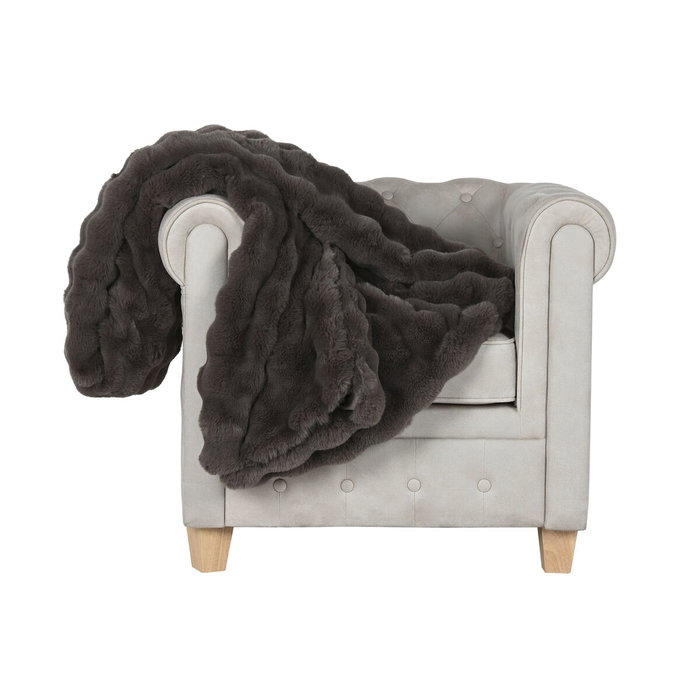 DKD Home Decor Manta de Poliéster Marrón 220x240x1 cm DKD Home Decor Manta de Poliéster Marrón 220x240x1 cm