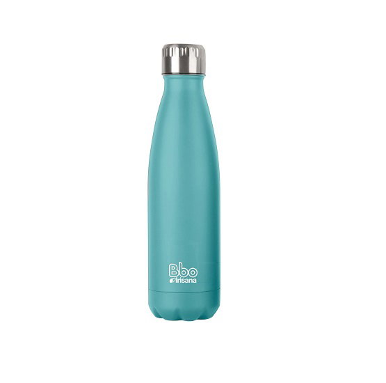 IRISANA Botella Termo Acero Inoxidable con Funda Neopreno Turquesa 350ml