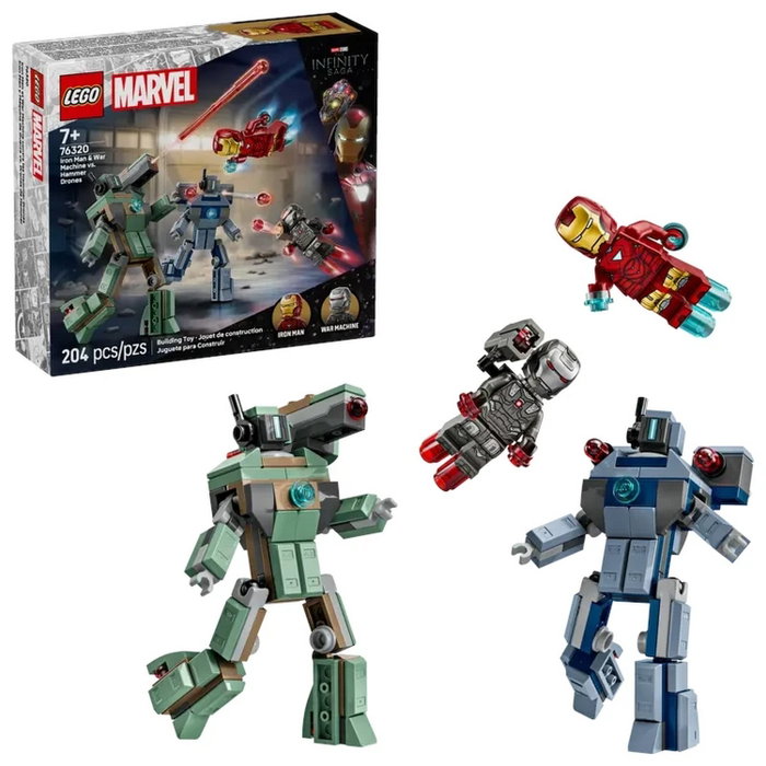 Lego Marvel 76320 Iron Man y War Machine contra los drones de Hammer Lego Marvel 76320 Iron Man y War Machine contra los drones de Hammer