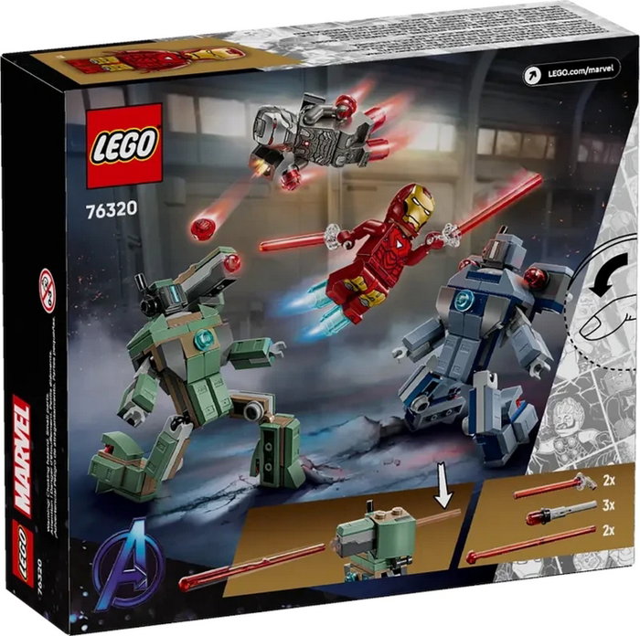 Lego Marvel 76320 Iron Man y War Machine contra los drones de Hammer Lego Marvel 76320 Iron Man y War Machine contra los drones de Hammer
