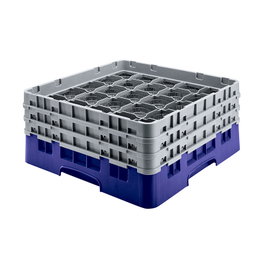 CAMBRO Cesta de lavado 36 comp. 2 alturas Azul marino