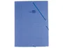 Liderpapel Carpeta de Gomas Tres Solapas Cartón Compacto Folio Color Azul