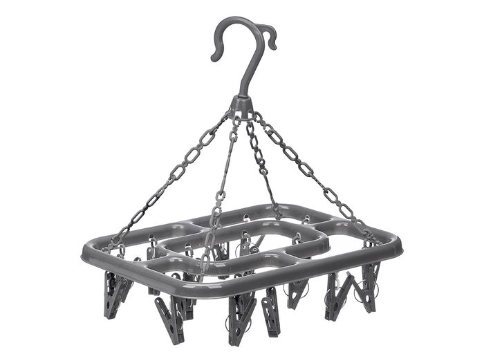 Arte Regal Tendedero Rectangular Gris Plástico PP 31x28x24 cm (Set de 24)