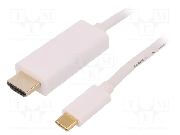Qoltec Cable USB 3.1 tipo C a HDMI A 4K Alternate Mode 1m