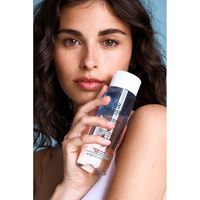 Collistar Solución Bifásica Desmaquillante de Maquillaje Resistente, Ojos y Piel Sensible, 200 ml