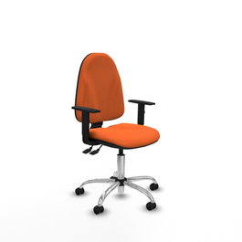 PIQUERAS Y CRESPO Silla de oficina Algarra Naranja con mecanismo Asincro