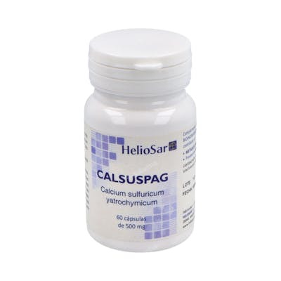 HELIOSAR Calcium Sulfuricum 60 Cápsulas - Calcio para metabolismo energético y división celular HELIOSAR Calcium Sulfuricum 60 Cápsulas - Calcio para metabolismo energético y división celular