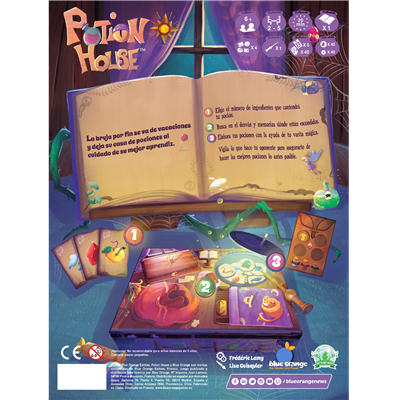 Juego de Mesa Potion House: Taller de Brujas y Preparación de Pociones Mágicas para Familias