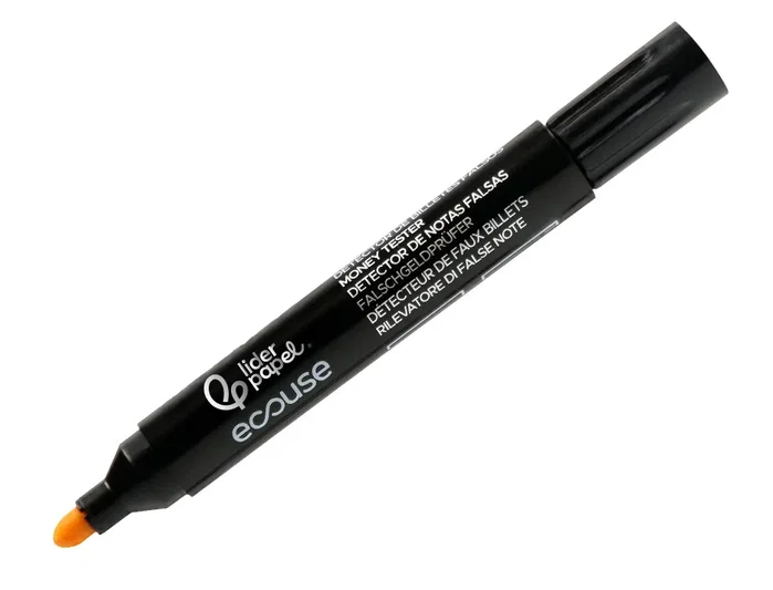 Liderpapel Rotulador Detector de Billetes Falsos Ecouse Negro