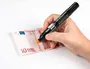Liderpapel Rotulador Detector de Billetes Falsos Ecouse Cuerpo Plástico 100% Reciclado Verificador Euro y Divisas Trazo 3mm