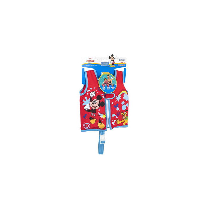 Bestway Chaleco Disney Mickey Mouse UPF 50+ 51 cm +1 a 3 Años Piscina y Playa 09101 Bestway Chaleco Disney Mickey Mouse UPF 50+ 51 cm +1 a 3 Años Piscina y Playa 09101