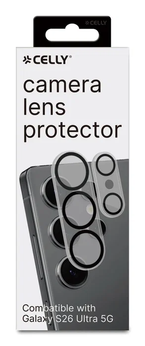 Celly CAMERALENS1165 Protector para lentes de cámara Samsung Galaxy S26 Ultra 5G Celly CAMERALENS1165 Protector para lentes de cámara Samsung Galaxy S26 Ultra 5G