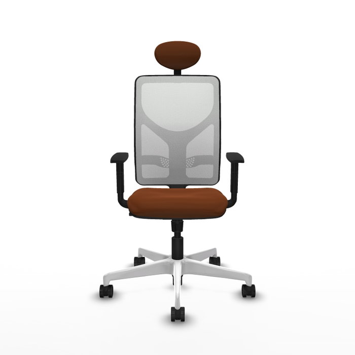 PIQUERAS Y CRESPO Silla de oficina Motilla con mecanismo Sincro, Marrón y Blanco PIQUERAS Y CRESPO Silla de oficina Motilla con mecanismo Sincro, Marrón y Blanco