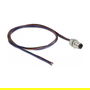 DeLOCK Cable Einbaukabel M8 A-Kodiert, Conector Macho 3 Pines para Panel, Cable Abierto, Montaje Frontal, 0.5 m, Negro, TPU, -25 a 85 grados C