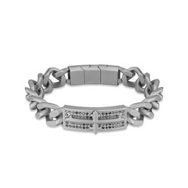 Police PEAGB2120405 Pulsera de Acero Inoxidable para Hombre de 19 cm