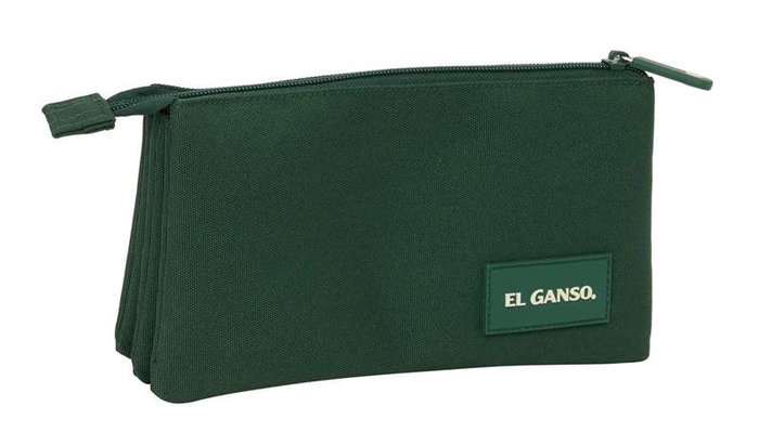Safta Portatodo Triple El Ganso Basics Green 22x12x3 cm