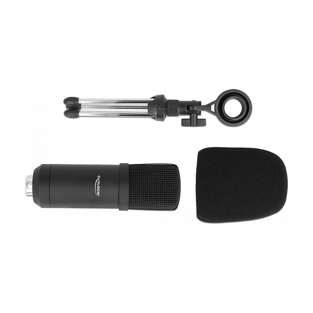 DeLOCK Micrófono de condensador USB profesional 24 Bit / 192 kHz
