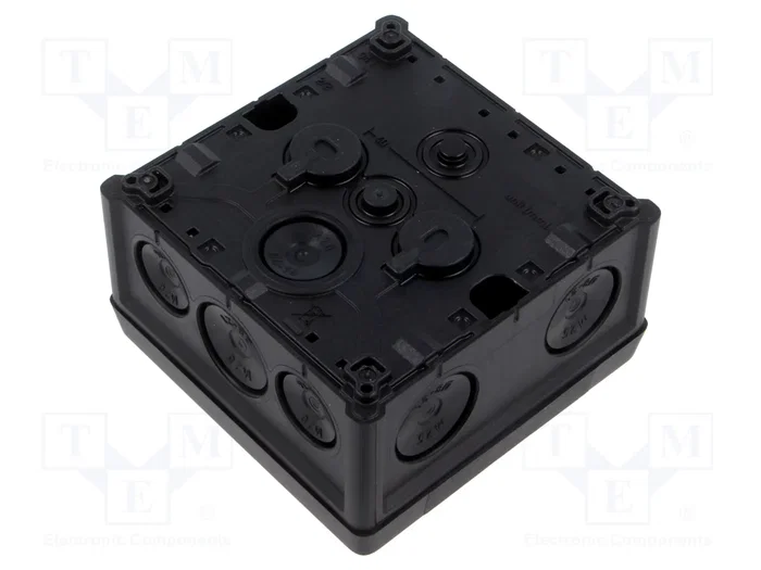 SPELSBERG ABOX-040-L/SW Caja de conexiones IP66 negra SPELSBERG ABOX-040-L/SW Caja de conexiones IP66 negra