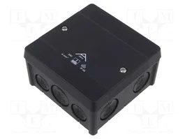 SPELSBERG ABOX-040-L/SW Caja de conexiones IP66 negra