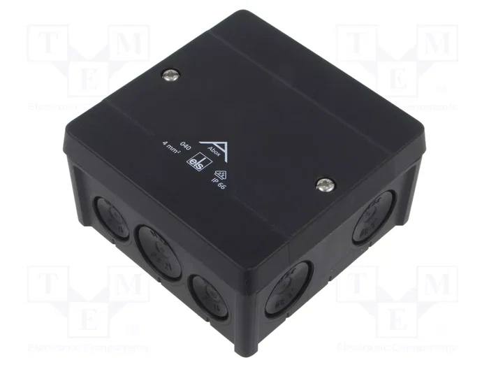 SPELSBERG ABOX-040-L/SW Caja de conexiones IP66 negra SPELSBERG ABOX-040-L/SW Caja de conexiones IP66 negra
