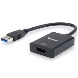 Equip Adaptador USB 3.0 a HDMI, Alta Velocidad, Soporta Resolución 1080p 60Hz, Compatible con Windows y Mac OS