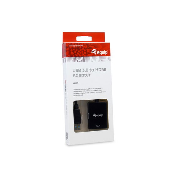 Equip Adaptador USB 3.0 a HDMI 1920x1080/60Hz Negro