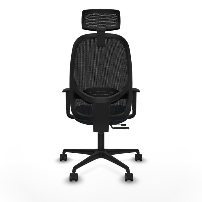 PIQUERAS Y CRESPO Silla de oficina Cilanco con mecanismo Sincro/Traslack Azul marino y Negro