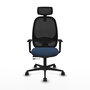 PIQUERAS Y CRESPO Silla de oficina Cilanco con mecanismo Sincro/Traslack Azul marino y Negro