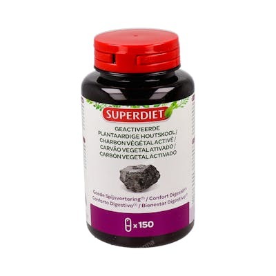 Agbio Carbón Vegetal Activado 150 Cápsulas Agbio Carbón Vegetal Activado 150 Cápsulas