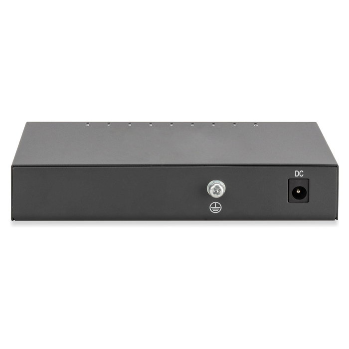 Digitus Conmutador de Red Gigabit Ethernet 8 Puertos No Gestionado 10/100/1000 Mbps, Metal Negro