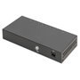 Digitus Conmutador de Red Gigabit Ethernet 8 Puertos No Gestionado 10/100/1000 Mbps, Metal Negro