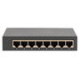 Digitus DN-80066-1 Switch de red Gigabit de 8 puertos, Negro