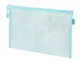Liderpapel Bolsa Zipper Bag Poliéster Transpirable Multiusos DIN A4 Azul Pastel