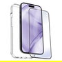 Myway Funda TPU Transparente + Protector de Pantalla de Vidrio Templado 9H Compatible con Apple iPhone 15 Pro Max
