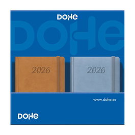 DOHE Agenda Anual Samba Cosida Tapa Extra Polipiel Surtida con Expositor