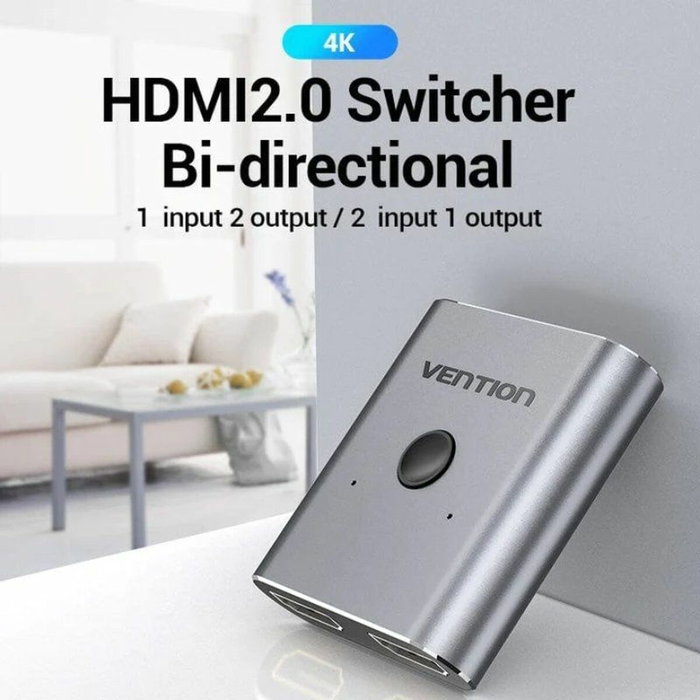 Vention AFUH0 Switcher bidireccional HDMI 2.0 4K@60Hz