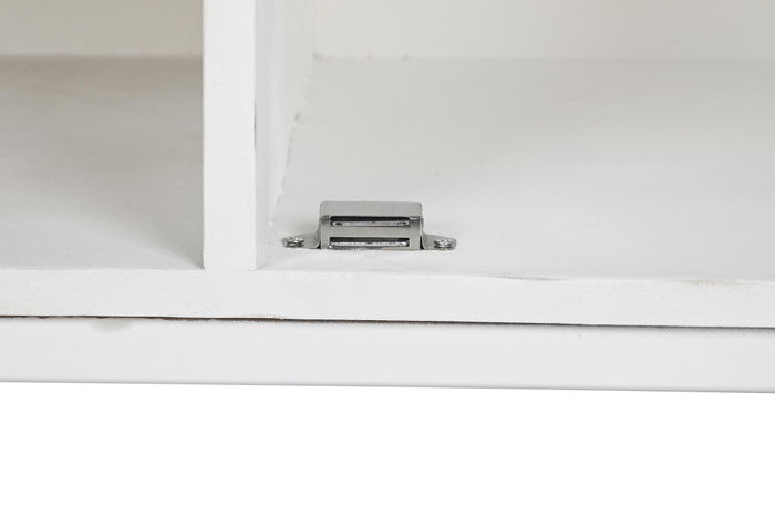 DKD Home Decor Mueble TV Moderno Blanco Dorado 120 x 40 x 60 cm
