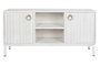 DKD Home Decor Mueble TV Moderno Blanco Dorado 120 x 40 x 60 cm
