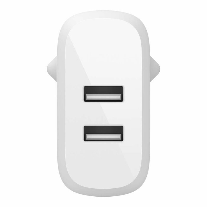 Belkin WCD001VF1MWH Cargador Dual USB-A 24W con Cable Lightning 1m Blanco Belkin WCD001VF1MWH Cargador Dual USB-A 24W con Cable Lightning 1m Blanco