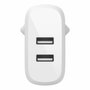 Belkin WCD001VF1MWH Cargador Dual USB-A 24W con Cable Lightning 1m Blanco