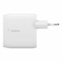 Belkin WCD001VF1MWH Cargador Dual USB-A 24W con Cable Lightning 1m Blanco