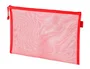Liderpapel Bolsa zipper bag de poliéster transpirable multiusos tamaño Din A4 color rojo
