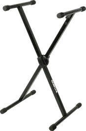 Quiklok Soporte Teclado T500 Formato "X" Trigger Lok / Perfil Simple - Negro