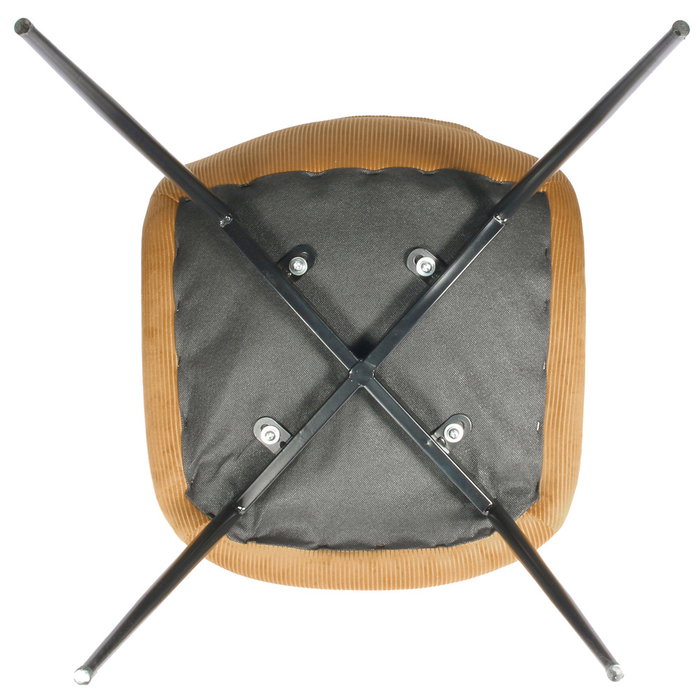 Home Deco Factory Silla Terciopelo Mostaza Giulia Lounge