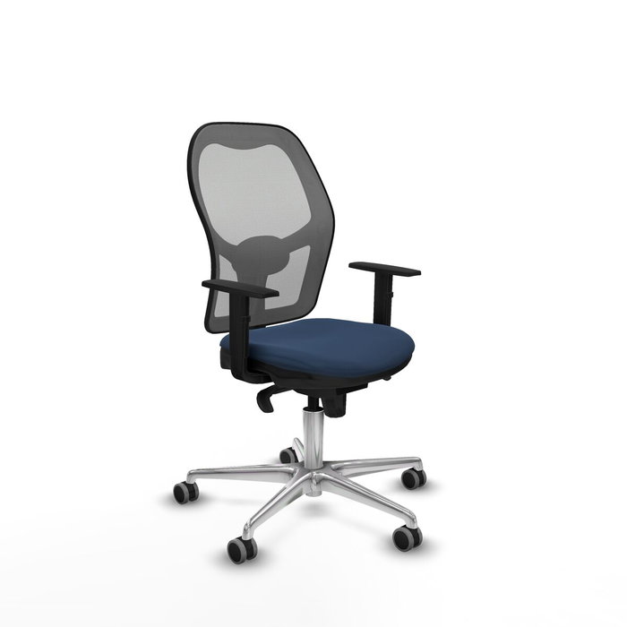 PIQUERAS Y CRESPO Silla de oficina Jorquera con mecanismo Sincro, Azul marino y Gris PIQUERAS Y CRESPO Silla de oficina Jorquera con mecanismo Sincro, Azul marino y Gris