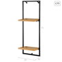 MAX HOME-ESTANTERIA PARED 2 BA