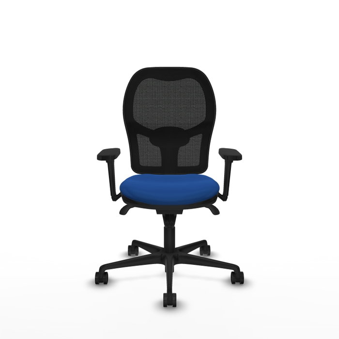 PIQUERAS Y CRESPO Silla de oficina Jorquera con mecanismo Sincro, Azul y Negro PIQUERAS Y CRESPO Silla de oficina Jorquera con mecanismo Sincro, Azul y Negro