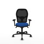 PIQUERAS Y CRESPO Silla de oficina Jorquera con mecanismo Sincro, Azul y Negro